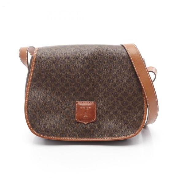 CELINE Brown Leather Shoulder Bag - Picture 1 of 11